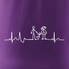 EKG rodina a jedno dieťa