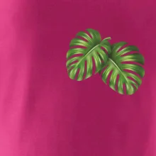 Monstera listy na prsu