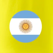 Argentína vlajka guľatá