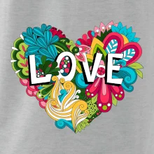 Love nápis květovaný Love nápis květovaný