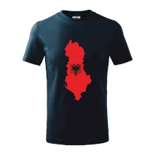 Albánsko mapa a znak