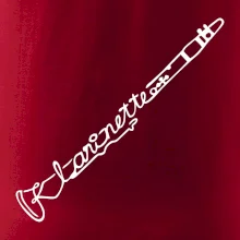 Klarinet nápis Klarinet nápis