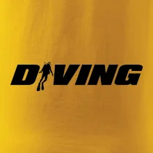 Diving nápis potápač