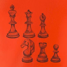 Šachové figúrky kreslené