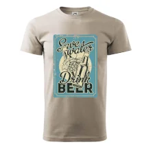 Save water drink beer poster