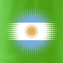 Argentína vlajka bodkovaná