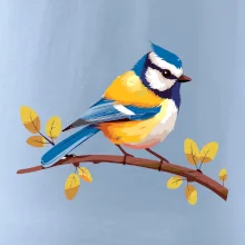 Sýkorka modrinka kreslená