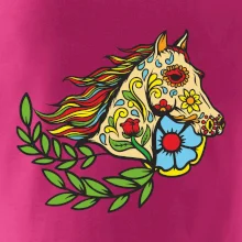 Kôň farebný s listami Kôň farebný s listami