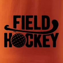 Field hockey loptička a nápis