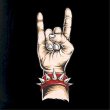 Rocková ruka s náramkom Rocková ruka s náramkom