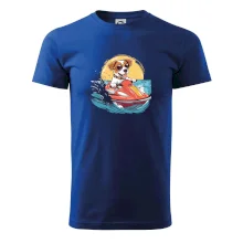 Jack russell teriér na vodnom skútri