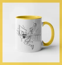 Basketbalista jedným ťahom - výskok