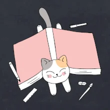 Učenie na štátnice mačka