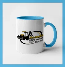 Bagrista v kruhu - vlastný nápis