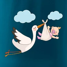 Bocian čakáme bábätko - dievča