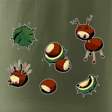 Gaštanové zvieratká - obdĺžnik Gaštanové zvieratká - obdĺžnik