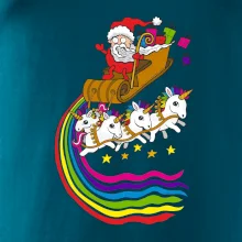 Santa a jednorožce (Pecka design)