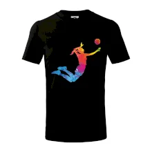 Volejbalista/Volejbalistka splash s loptou