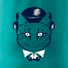 Mačka hipster s klobúkom