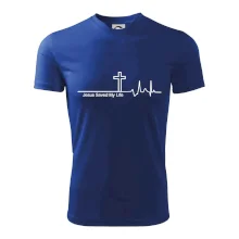 Jesus Saved My Life kríž ekg Jesus Saved My Life kríž ekg