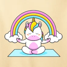 Yoga jednorožec - dúha