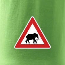 Dopravná značka - Pozor slon
