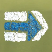 Párová turistická značka modrá