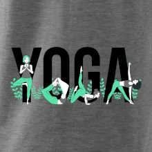 Yoga nápis farebný
