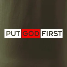 Put God first obdĺžnik