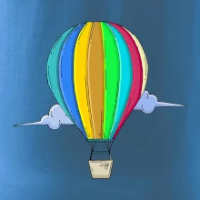 Teplovzdušný balón v oblakoch