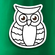 Sova kreslená na prsníku Sova kreslená na prsníku