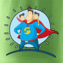 Otec superman - chlapec a chlapec Otec superman - chlapec a chlapec