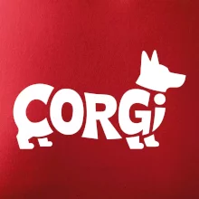 Corgi nápis v tele Corgi nápis v tele