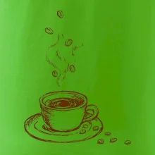 Hrnček plný čerstvej kávy