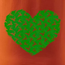 Vianočné jelene v srdci