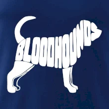 Bloodhound nápis v tele