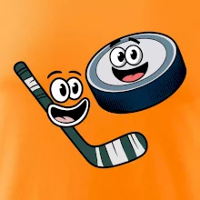 Parové tričko - Puk a hokejka