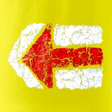 Párová turistická značka  červená Párová turistická značka  červená