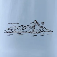 Nový Zéland nápis a hory Aoraki - Mount Cook Nový Zéland nápis a hory Aoraki - Mount Cook