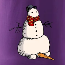 Snehuliak so spadnutým nosom