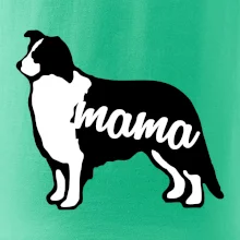 Border kolie mama obrys