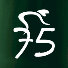 Cyklista oslavuje sedemdesiatpäťpäťky (75)