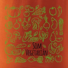 Som vegetarián - zelenina vo štvorci