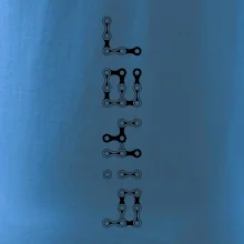 Biker nápis na výšku reťaz