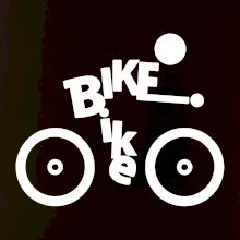 Bike nápis postava