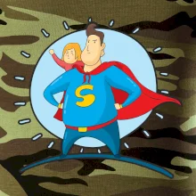 Táta superman - dievča