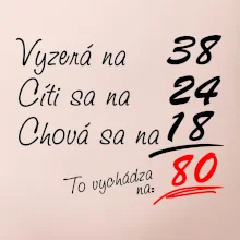 Vyzerá, cíti sa, chová sa - 80 rokov