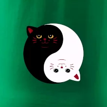 Mačky jin jang farebné