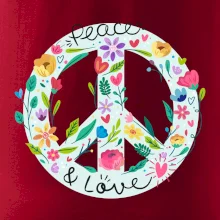 Peace and love symbol