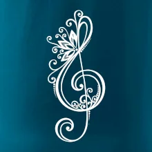 Husľový kľúč kvety